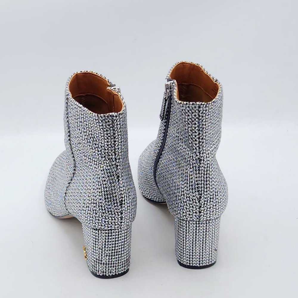 Kurt Geiger London Burlington Crystal Houndstooth Boots 40 - Picture 3 of 16